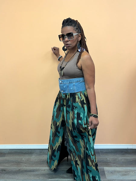 Denim Wrap Skirt