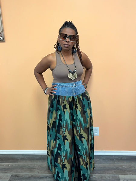 Denim Wrap Skirt
